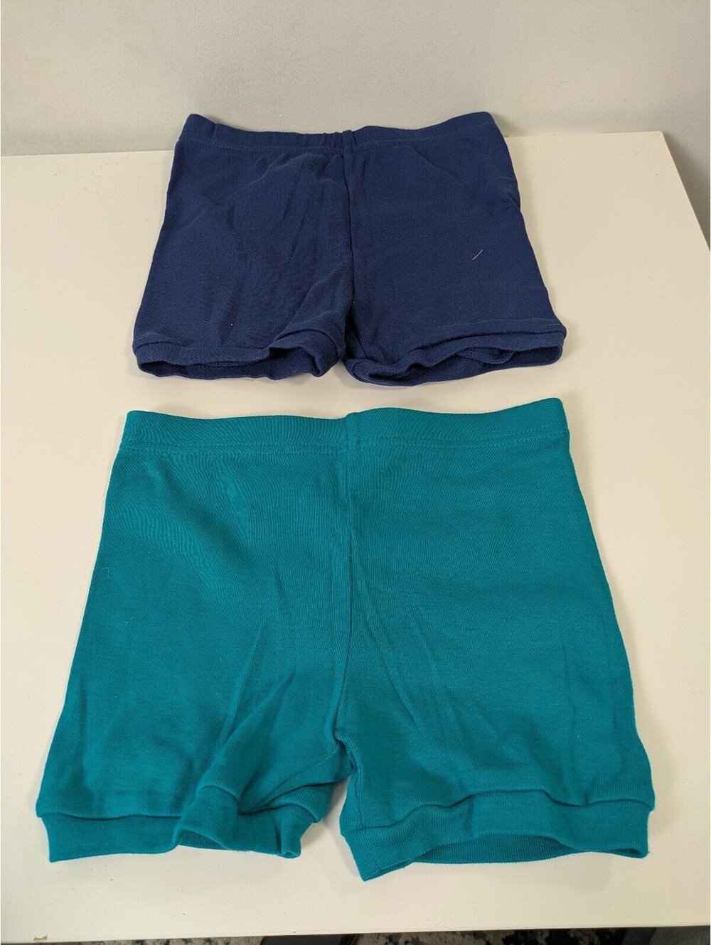 Kirkland Signature Toddler Girls Bike Shorts 2-Pack – Size 4T Navy & Teal